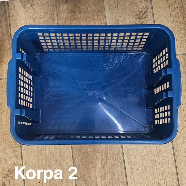 Korpa 2 - 45x31xh18, Plastična korpa za odlaganje, Šupljikava korpa, Korpa za slaganje, Višenamenska plastična korpa, Izdržljiva plastična korpa, Plastična korpa za organizaciju