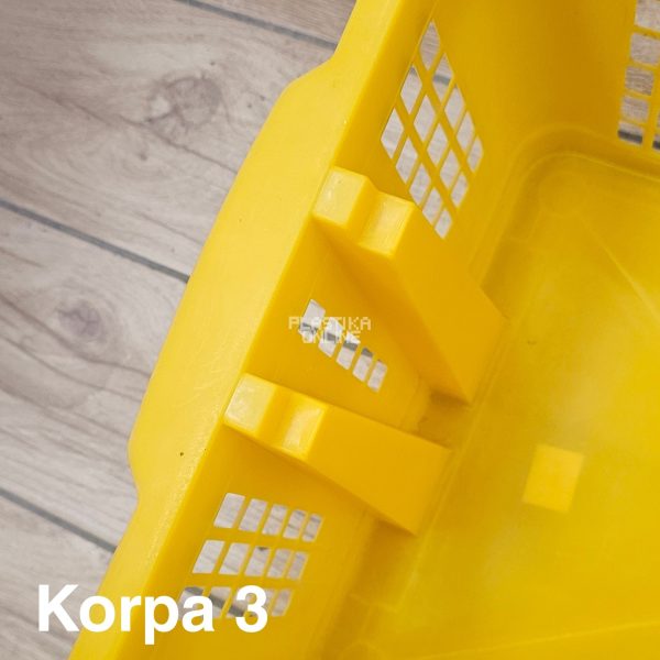 Korpa 3-53x37xh24cm , Plastična korpa za odlaganje, Šupljikava korpa, Korpa za slaganje, Višenamenska plastična korpa, Izdržljiva plastična korpa, Plastična korpa za organizaciju