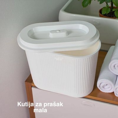 Kutija za prašak 24 x 29 x 17 cm, Plastična kutija za prašak, Kutija za prašak sa uklonjivim poklopcem, plastične kutije za prašak