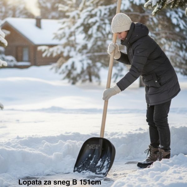 Lopata za sneg B 151 cm, Plastična lopata za sneg, Lopata za sneg sa dugom drškom , lopate za sneg, Lopata za čišćenje snega