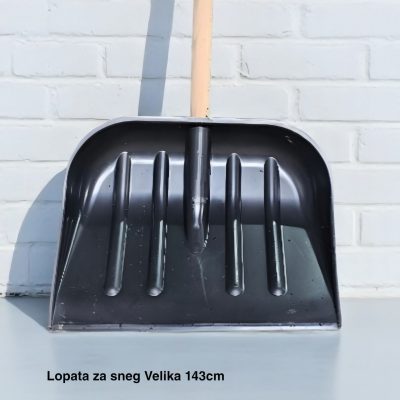 Lopata za sneg Velika 143 cm, Plastična lopata za sneg, Lopata za sneg sa dugom drškom, Velika lopata za sneg