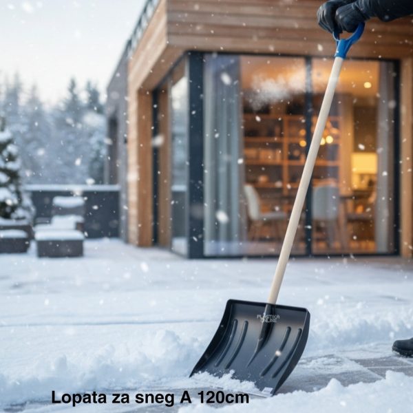 Lopata za sneg sa drškom A 120 cm