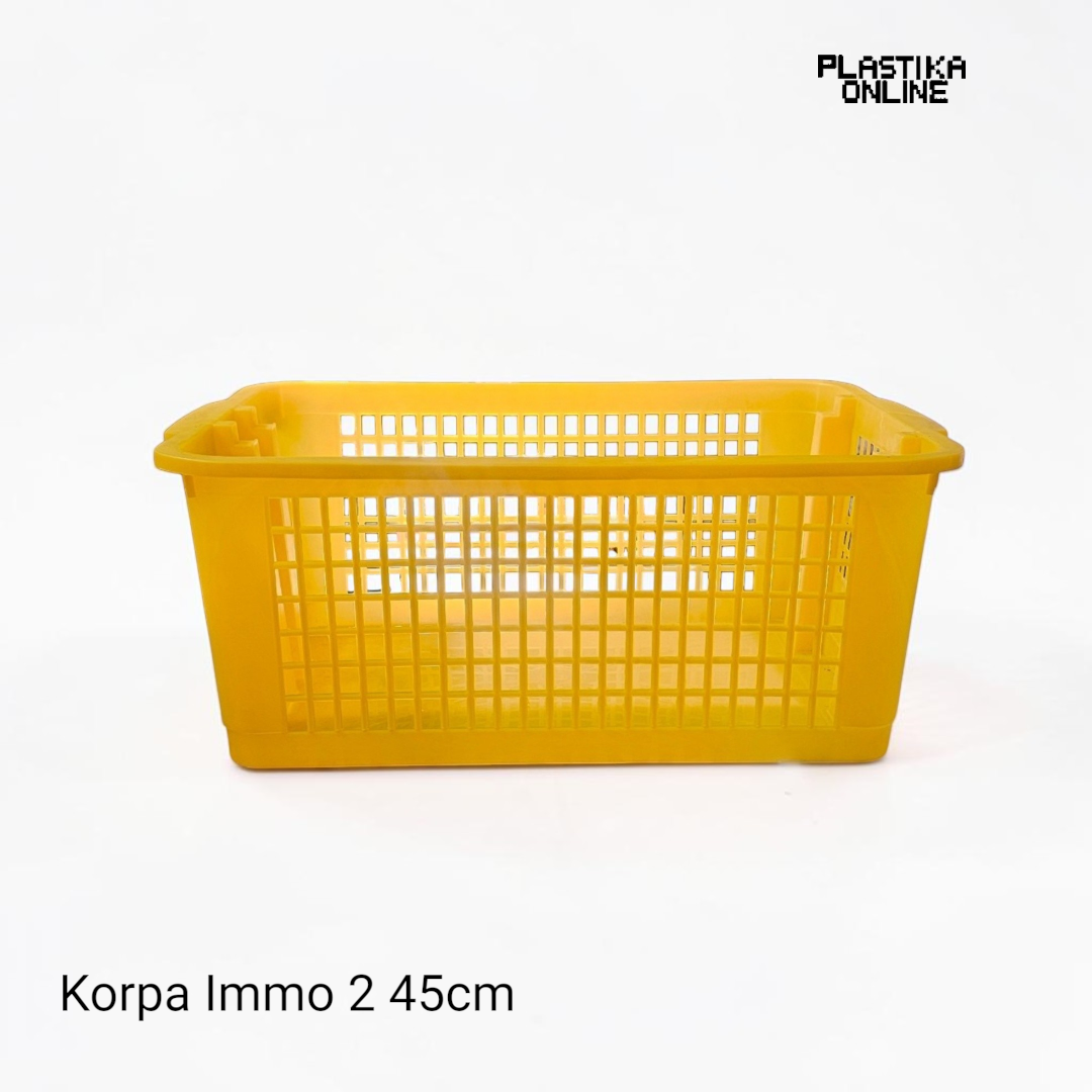 Plastična korpa Immo 2 dužine 45cm žute boje