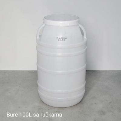 plasticno bure 100L sa ručkama poklopcem