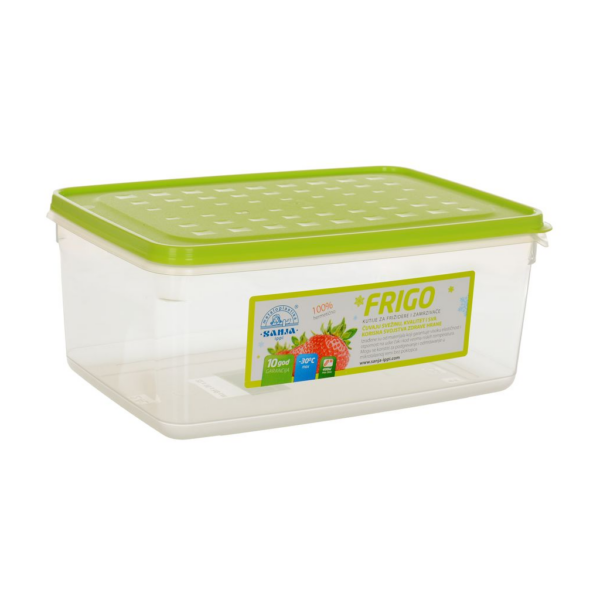 Frigo pravougaoni 36 x 26 x h13 cm / 8,8L , Velike plasticne posude, Posude za hranu