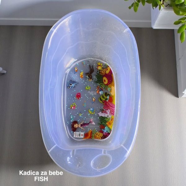 Kadica za bebe FISH 86x51x23 cm, kadice za bebe, Kadica za bebe, idealna kadica za kupanje beba providna