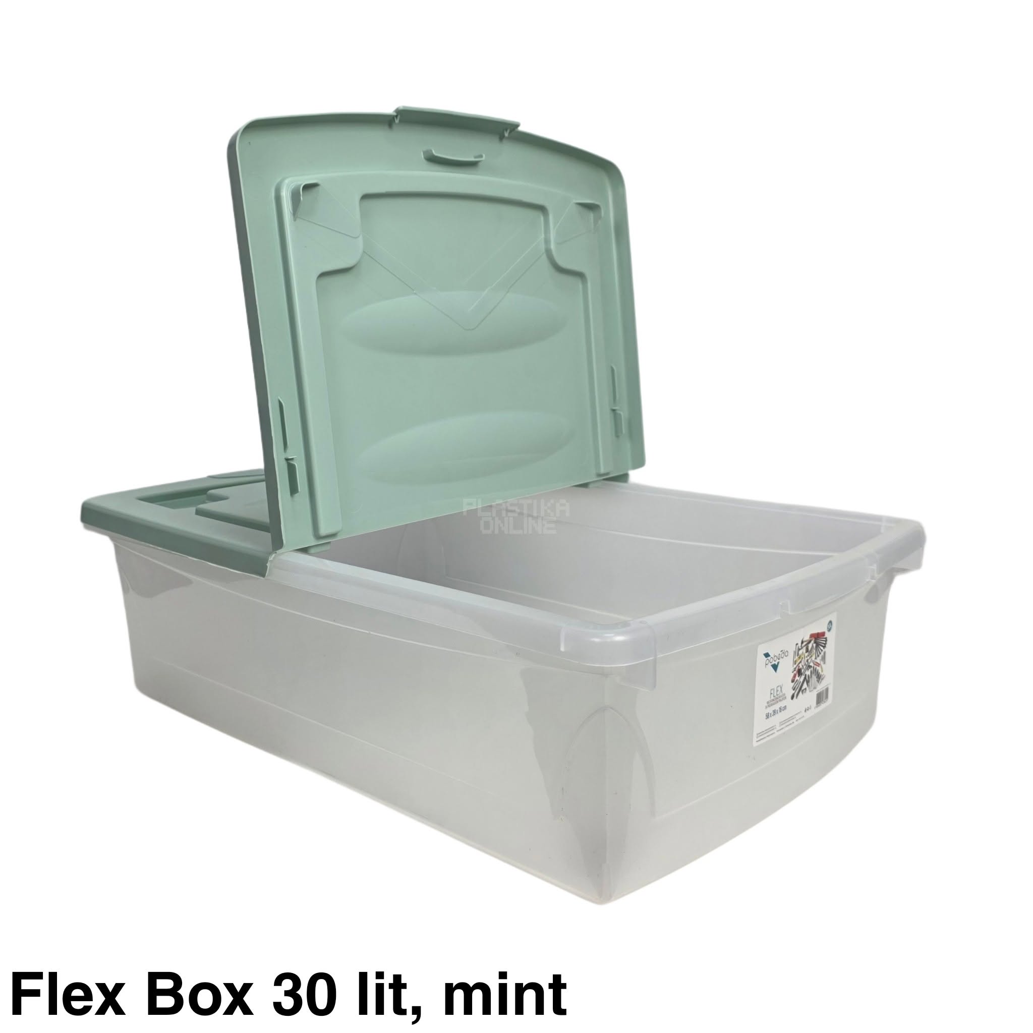 Kutija za odlaganje sa savijajućim poklopcem FLEX 30L MINT
