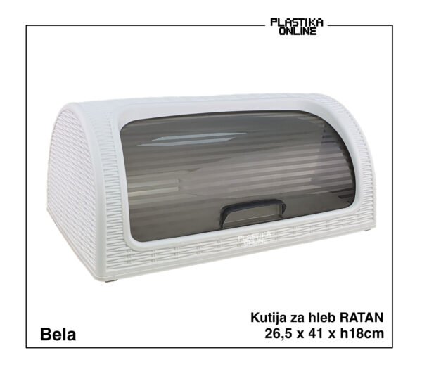 Kutija za hleb RATAN - bela