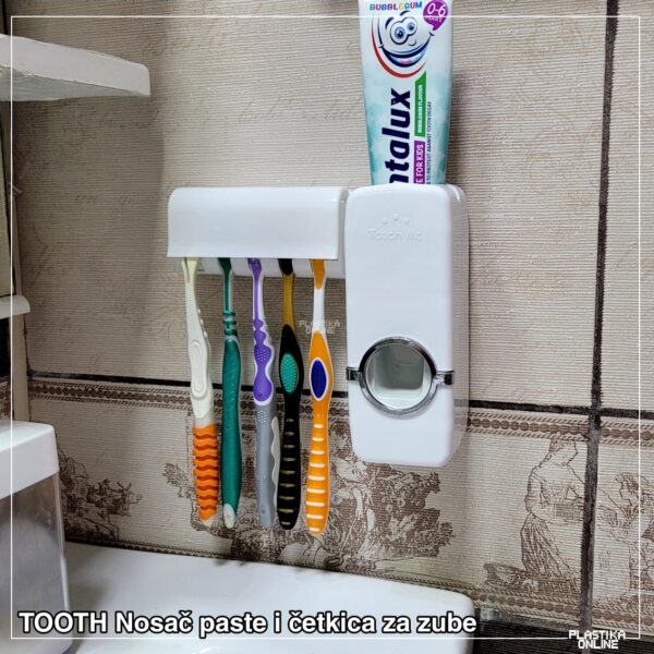 TOOTH Nosač za pet četkica i dozer paste za zube - Image 3