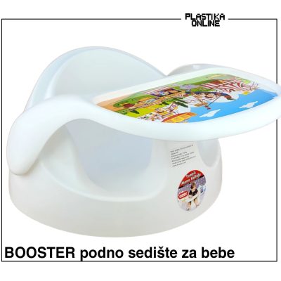 BOOSTER podno sedište za bebe sa poslužavnikom - belo