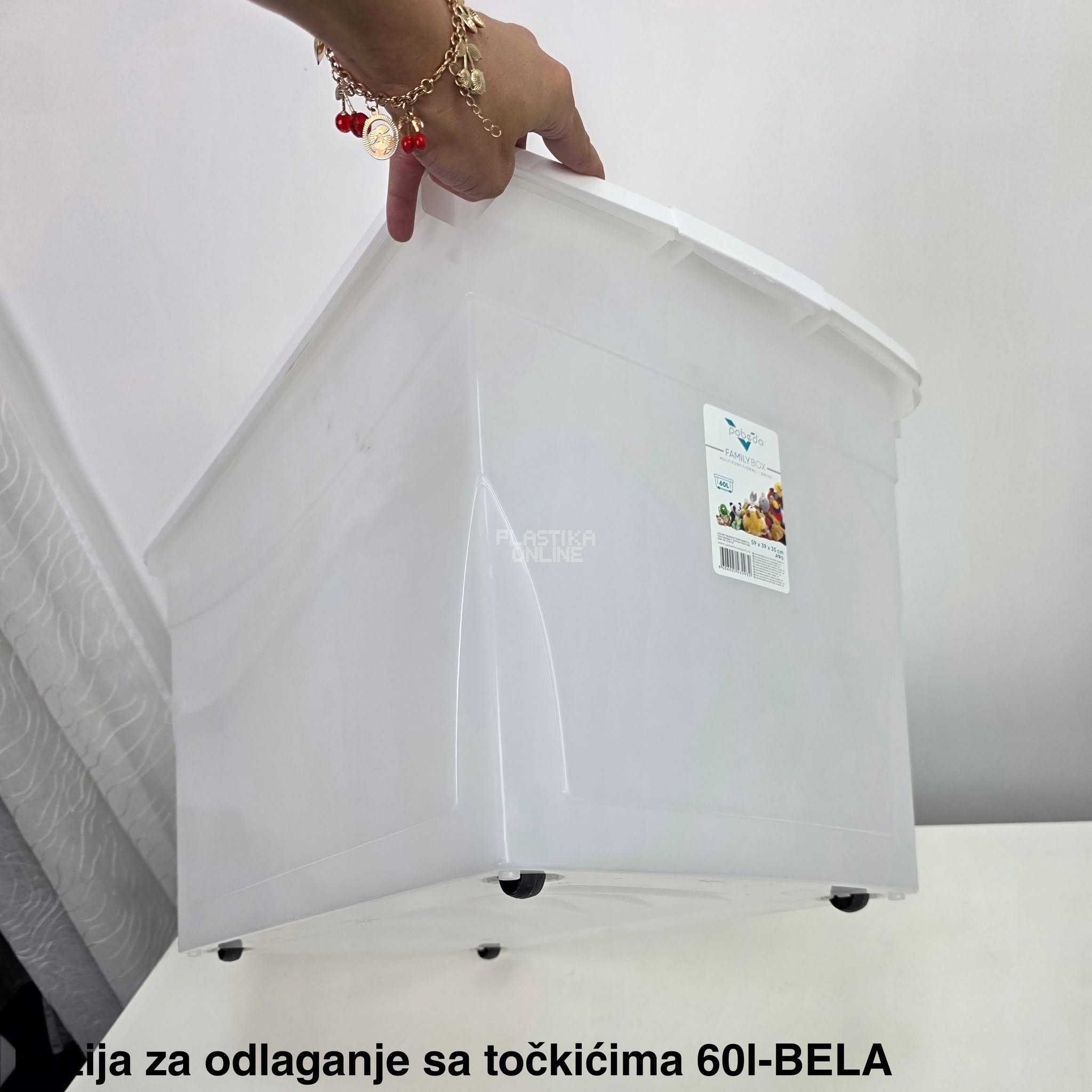 Kutija za odlaganje Family box DRIVE 60 L BELA - Slika 2
