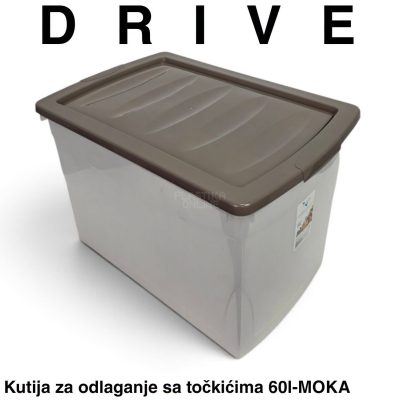Kutija za odlaganje Family box DRIVE 60 L MOKA