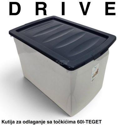 Kutija za odlaganje Family box DRIVE 60 L -TEGET