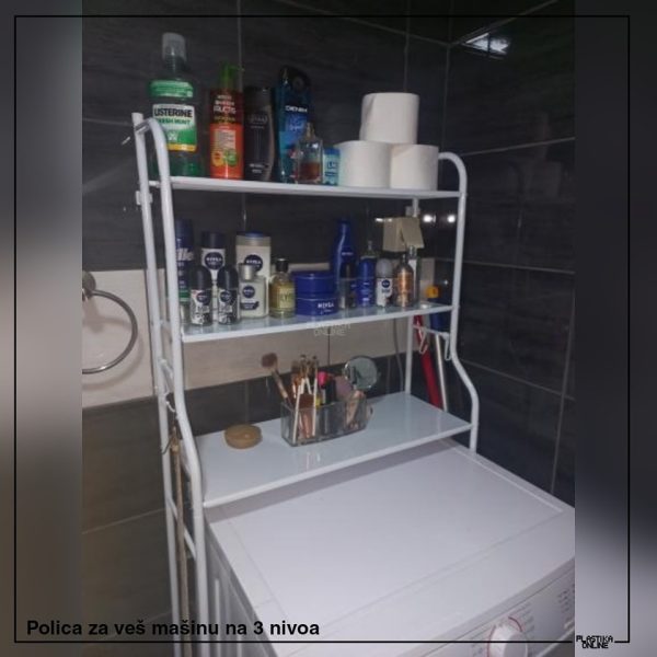 Polica za veš mašinu sa 3 nivoa - Image 3