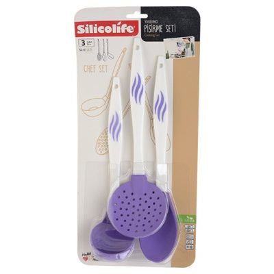 Silikon set 3/1  - kutlača, varjača i cedka