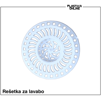 Rešetka za lavabo ø8cm
