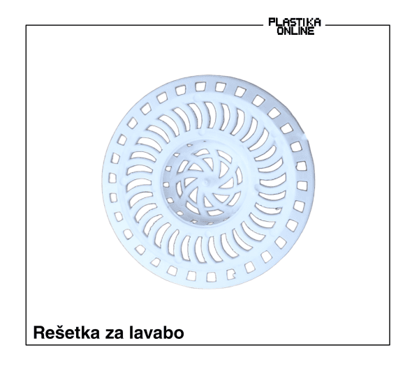 Rešetka za lavabo ø8cm