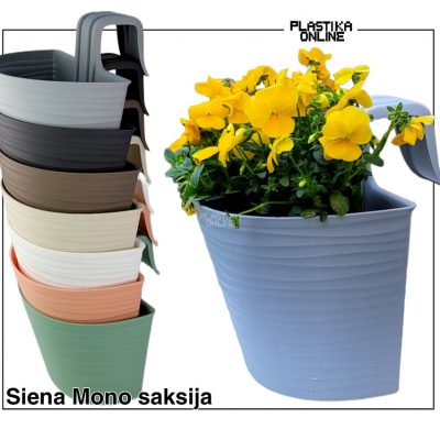 Saksija Siena Mono sa 1 kukom 24.5x27cm