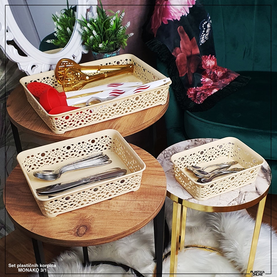 Set plastičnih korpica Monako 3/1 - Slika 5