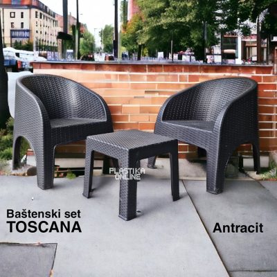 Bastenski set Toscana - Antracit