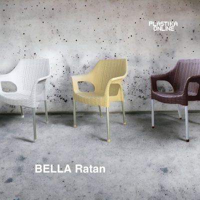 Stolica BELLA plastična sa aluminijumskim nogama