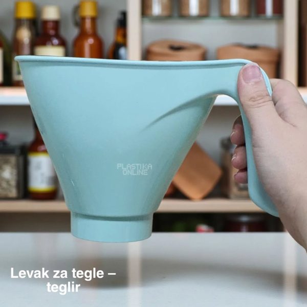LEVAK ZA TEGLE, Plastični levak za tegle, Levak za tegle za zimnicu, plastični levak za tegle, teglir