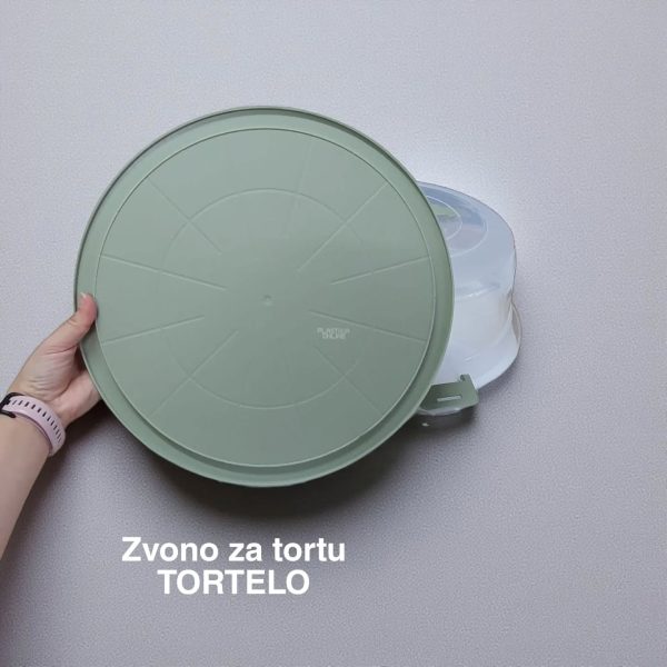 Zvono za tortu Tortelo fi36, Plastično zvono za tortu, Zvono za tortu sa poklopcem, Zvono za tortu sa ručkama