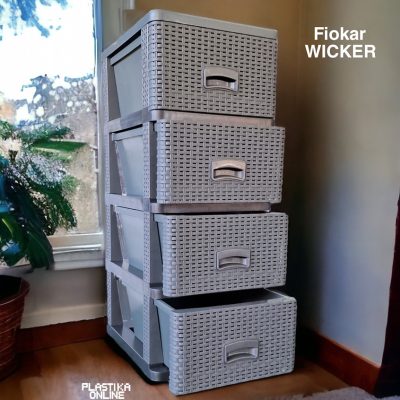 fiokar wicker ratan sivi