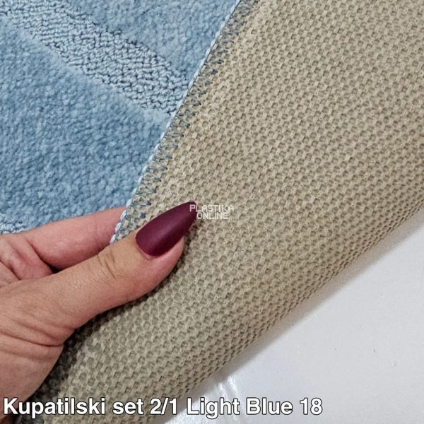 Staze za Kupatilo 2u1 Light Blue 18 kupatilske patosnice