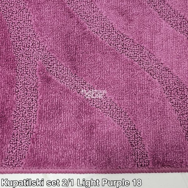 Staze za Kupatilo 2u1 light purple 18 kupatilske patosnice