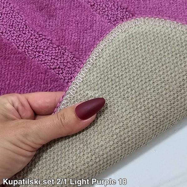 Staze za Kupatilo 2u1 light purple 18 kupatilske patosnice