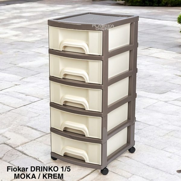 Fiokar DRINKO 1 5 moka , visenamenske fioke, plasticne police za odlaganje, plasticne fioke za odlaganje, fiokar sa 5 fioka, plasticni raf sa 5 fioka