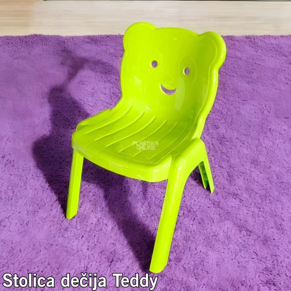 Stolica dečija Teddy h51 cm, plasticna stolica za decu, mala stolica za decu, decija stolica 