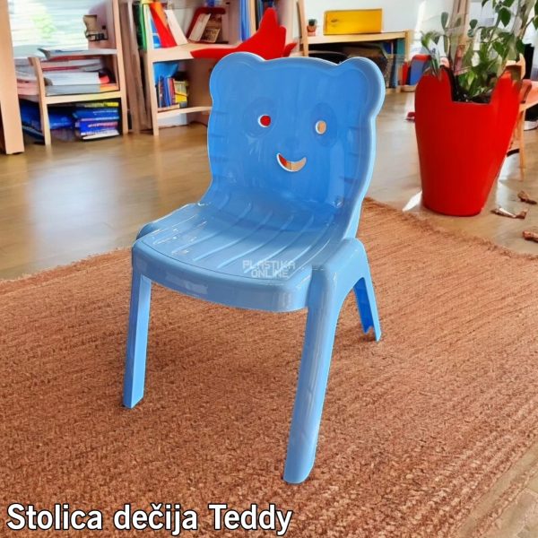Stolica dečija Teddy h51 cm, plasticna stolica za decu, mala stolica za decu, decija stolica 