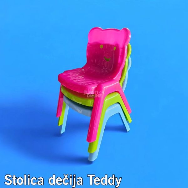 Stolica dečija Teddy h51 cm, plasticna stolica za decu, mala stolica za decu, decija stolica 