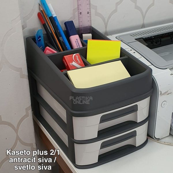 Fiokar Kaseto PLUS    2/1 - antracit siva / svetlo siva - Image 11