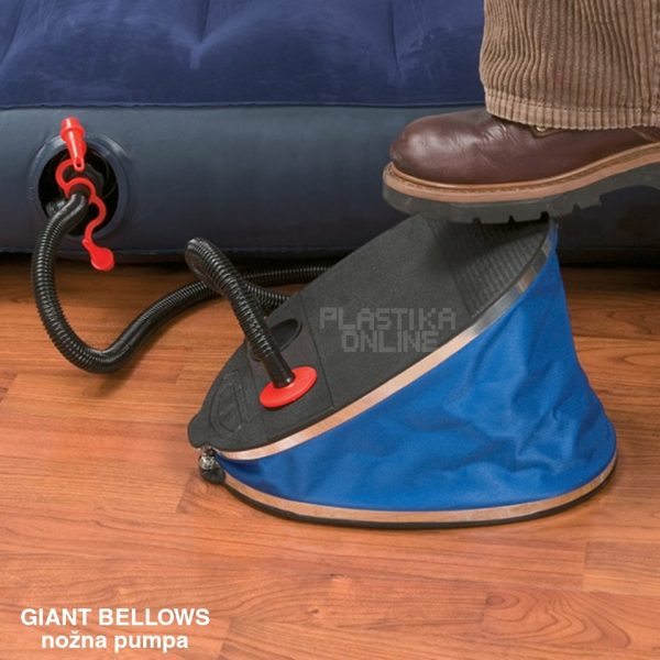 GIANT BELLOWS Nožna pumpa 30 cm, nožna pumpa Intex, Pumpa za šlauf, pumpa za loptu, pumpa za plažu, pumpa za dušek