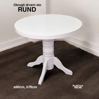 Okrugli sto RUND fi90, drveni trpezarijski sto, okrugli trpezarijski sto, Elegance set 4/1 , okrugli drveni sto fi90 i 4 elegance stolice, trpezarijski sto i stolice, elegantni trpezarijski set, okrugli sto i stolice za trpezariju, drveni sto i stolice za trpezariju