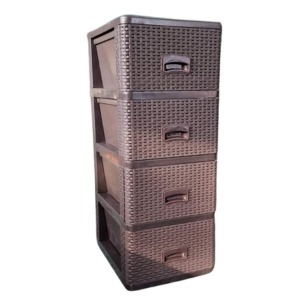 Fiokar Wicker Ratan braon