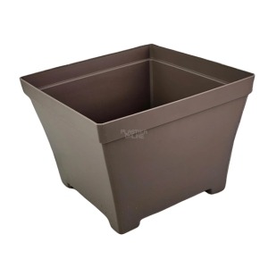 Melrose četvrtasta 20x20x14 cm Braon boja