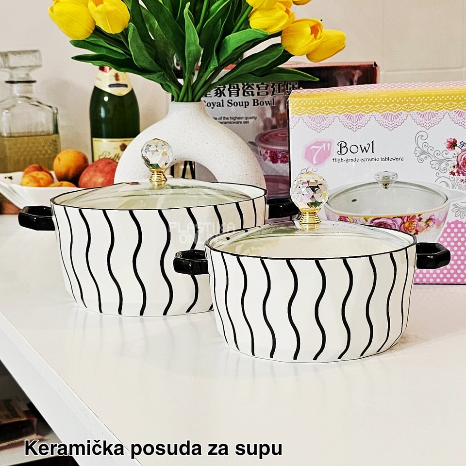 Keramička posuda za supu 2L, Posuda za supu sa poklopcem, Keramička činija za supu, Činija za serviranje supe, Keramička posuda za čorbu, Keramička posuda za topla jela, Najbolje posuđe za serviranje supe, Keramička posuda za supu 1L, Posuda za supu sa poklopcem, Keramička činija za supu, Činija za serviranje supe, Keramička posuda za čorbu, Keramička posuda za topla jela,