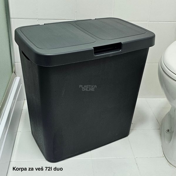Korpa za veš 72l, korpe za ves, korpa za ves, plasticne korpe za ves, korpa za prljav ves, uske korpe za ves