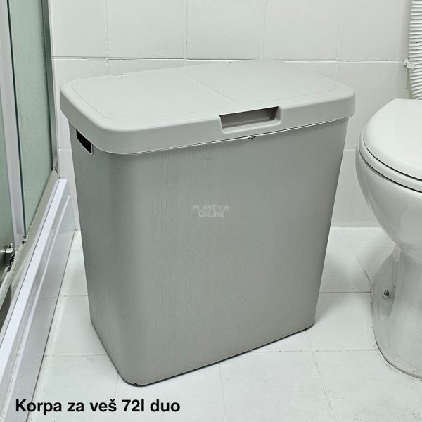 Korpa za veš 72l, korpe za ves, korpa za ves, plasticne korpe za ves, korpa za prljav ves, uske korpe za ves