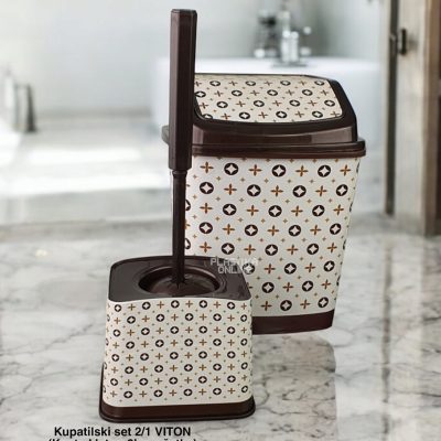 Kupatilski Set 2/1 VITON ( Kanta klatno 9l, wc četka )