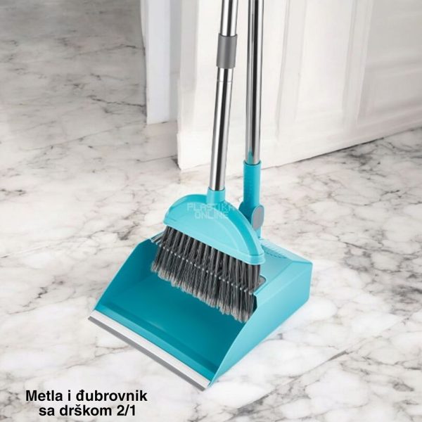 Metla i đubrovnik sa drškom 2, djubrovnik, metla i djubrovnik, metle, đubrovnik sa drškom, metla sa djubrovnikom, plastične metle