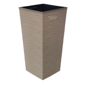 Plastična saksija DONNA L WOODY 28×58 VISOKA SA UMETKOM