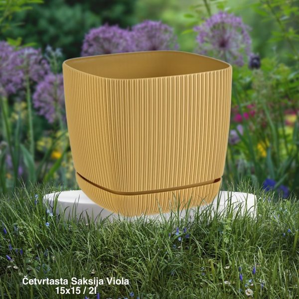 Plasticna saksija Viola 15x15