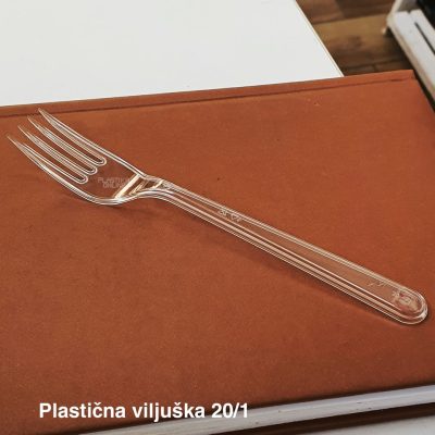 Plastična viljuška 20 -1, Set plastičnih viljuški, Višekratne plastične viljuške, Viljuške za ketering, Providne plastične viljuške, Escajg za proslave