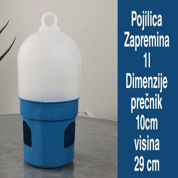 Poilica , pojilice za pilice 1l , pojilica za pilice, pojilice i hranilice za pilice, pojilice za golubove, pojilice za ptice