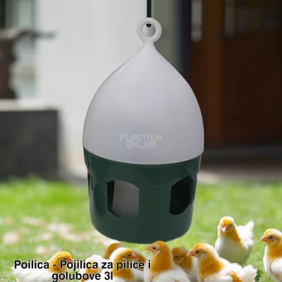 Poilica , pojilice za pilice 3l , pojilica za pilice, pojilice i hranilice za pilice, pojilice za golubove, pojilice za ptice